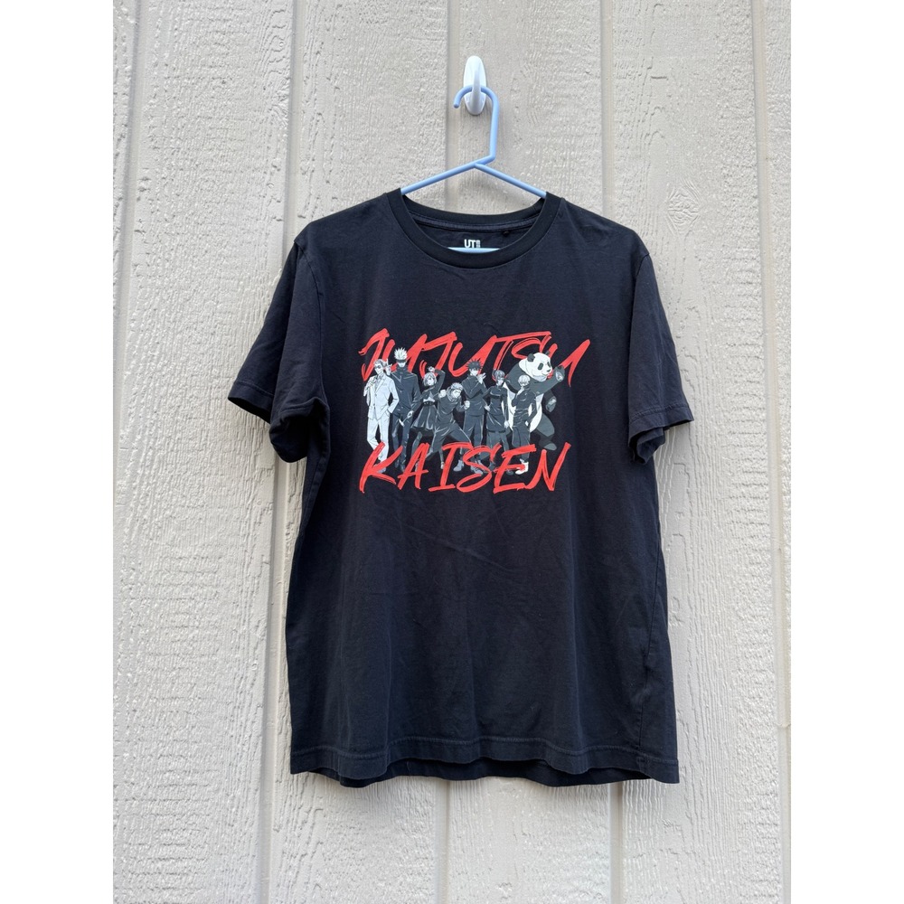 Uniqlo Large Jujutsu Kaisen Anime Streetwear Cotton Graphic Tee Shirt